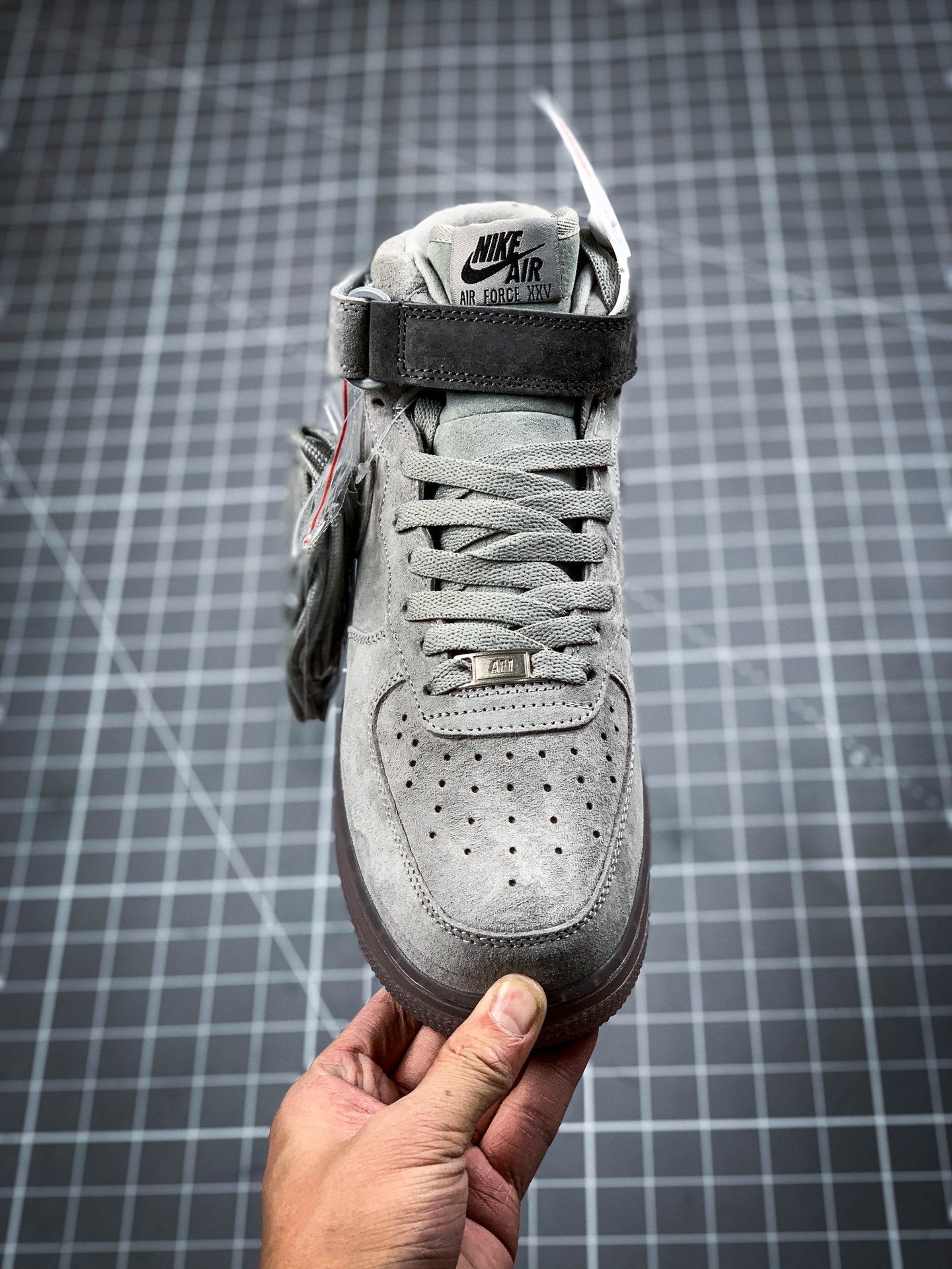 Air Force 1 Mid X Champion Grey