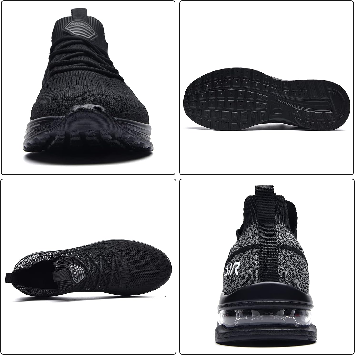 IIV Mens Air Running Shoes Casual Tennis Walking Athletic Gym Fashion Lightweight Slip On Sneakers