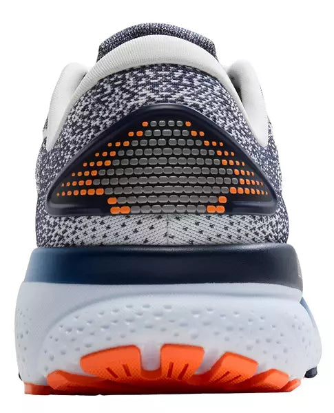 MEN'S BROOKS GHOST 16 | WHITE / PEACOAT / ORANGE