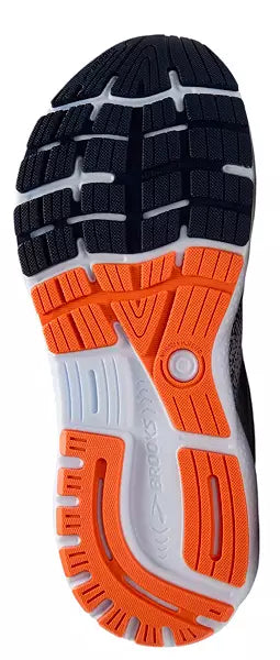 MEN'S BROOKS GHOST 16 | WHITE / PEACOAT / ORANGE