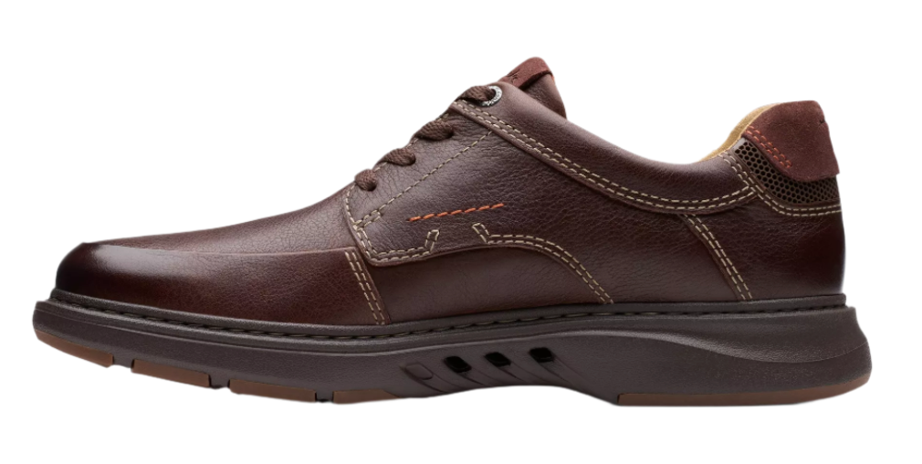 MEN'S CLARKS UN BRILEY LACE | MAHOGANY LEATHER