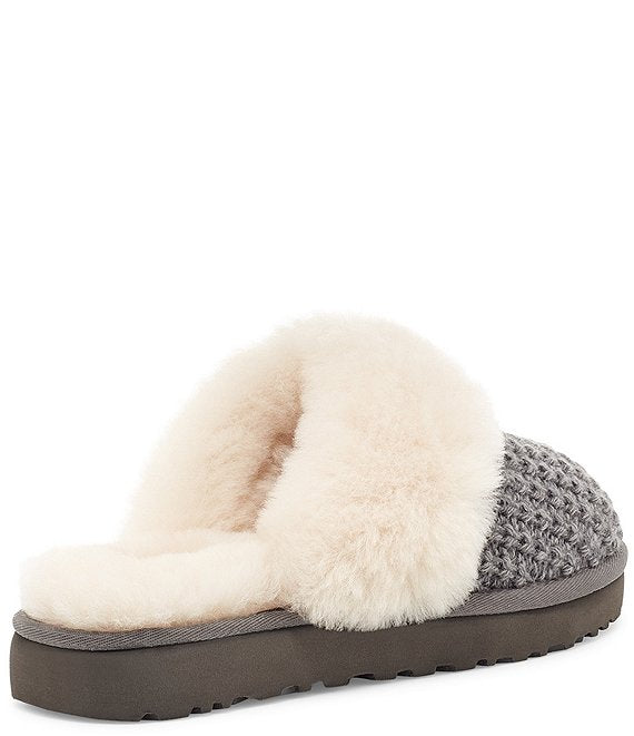 WOMEN'S UGG COZY KNIT SLIPPER | CHARCOAL