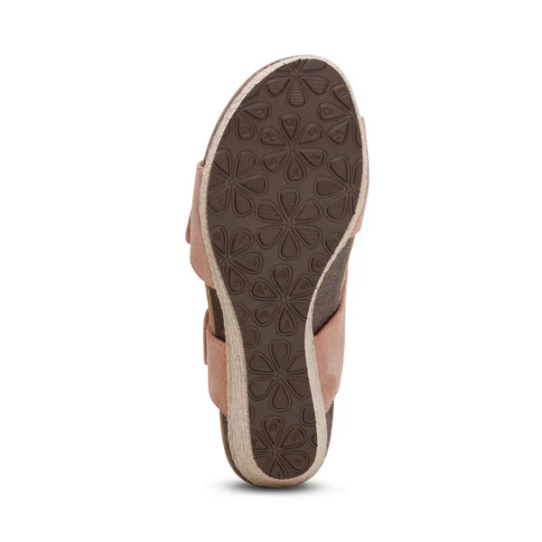 WOMEN'S AETREX ASHLEY ARCH SUPPORT WEDGE SANDAL | ROSE