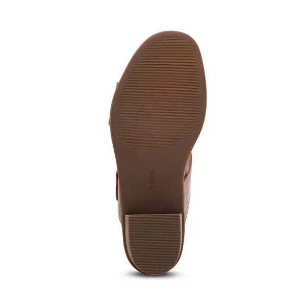 WOMEN'S AETREX TATIANA ARCH SUPPORT HEEL | COGNAC