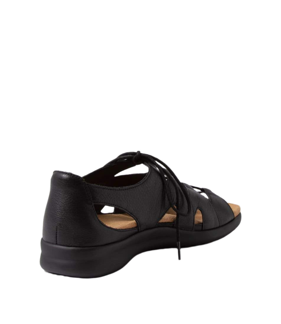 WOMEN'S ZIERA BARNETT | BLACK LEATHER