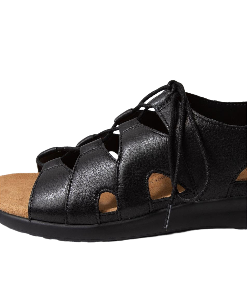 WOMEN'S ZIERA BARNETT | BLACK LEATHER