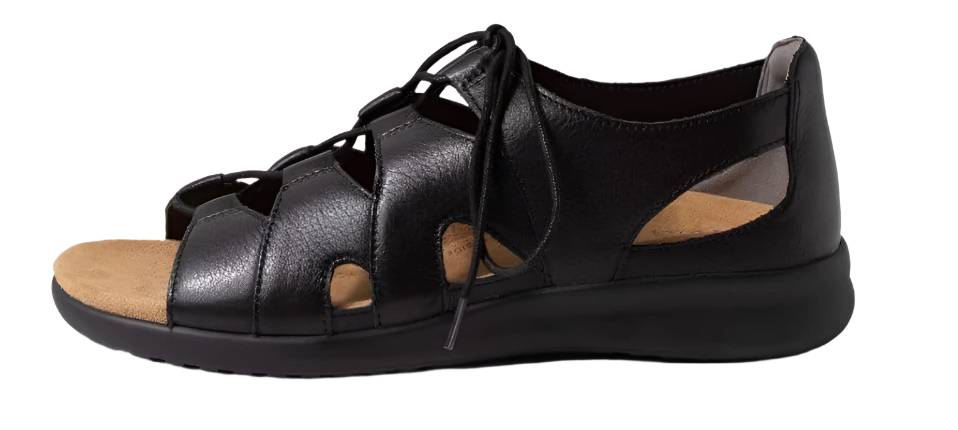 WOMEN'S ZIERA BARNETT | BLACK LEATHER