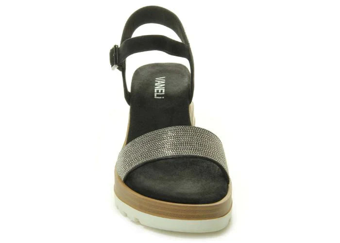 WOMEN'S VANELI CEDRA WEDGE SANDAL | BLACK SUEDE