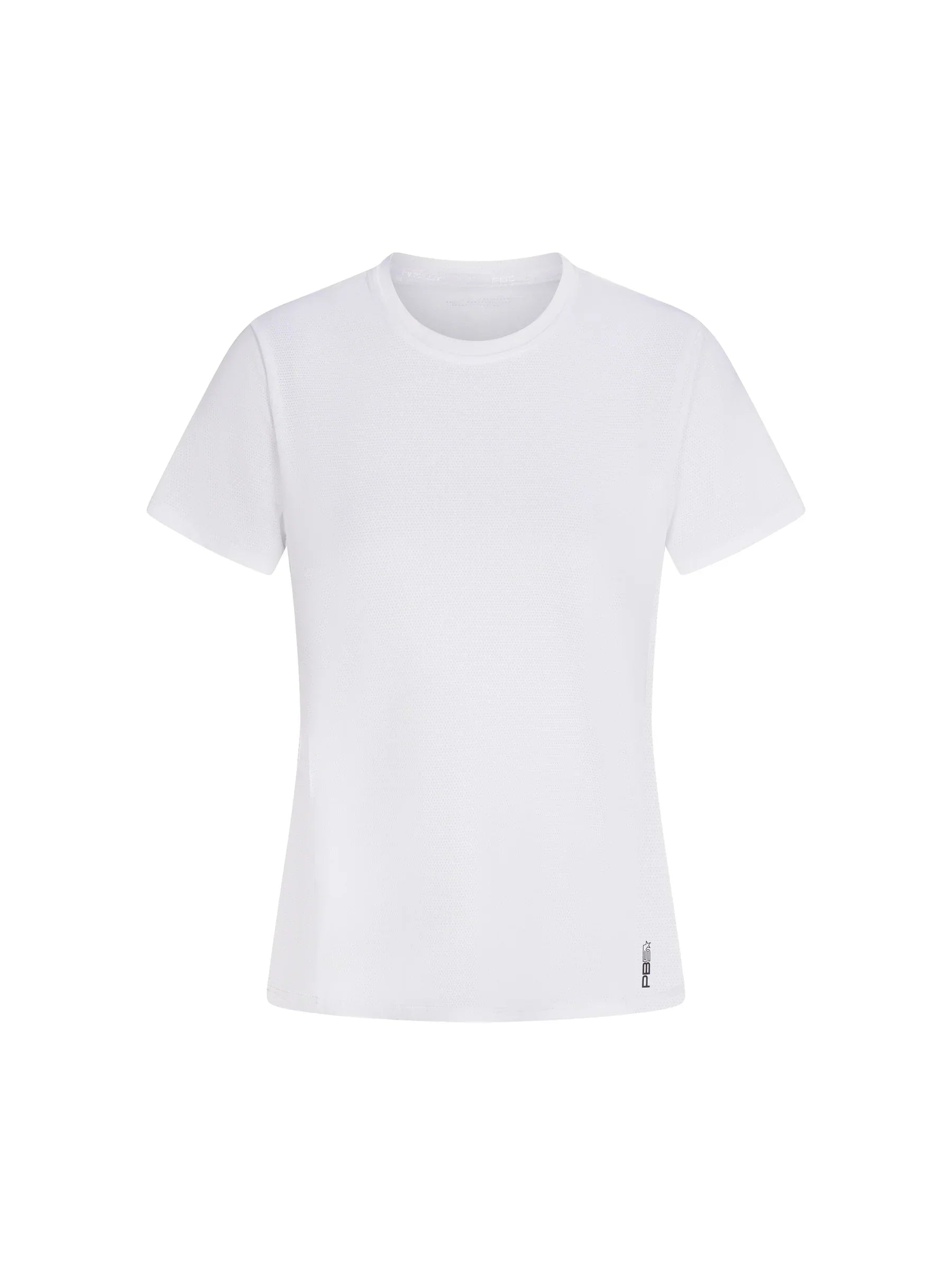 WOMEN'S PB5-STAR VENTED COURT TEE | WHITE