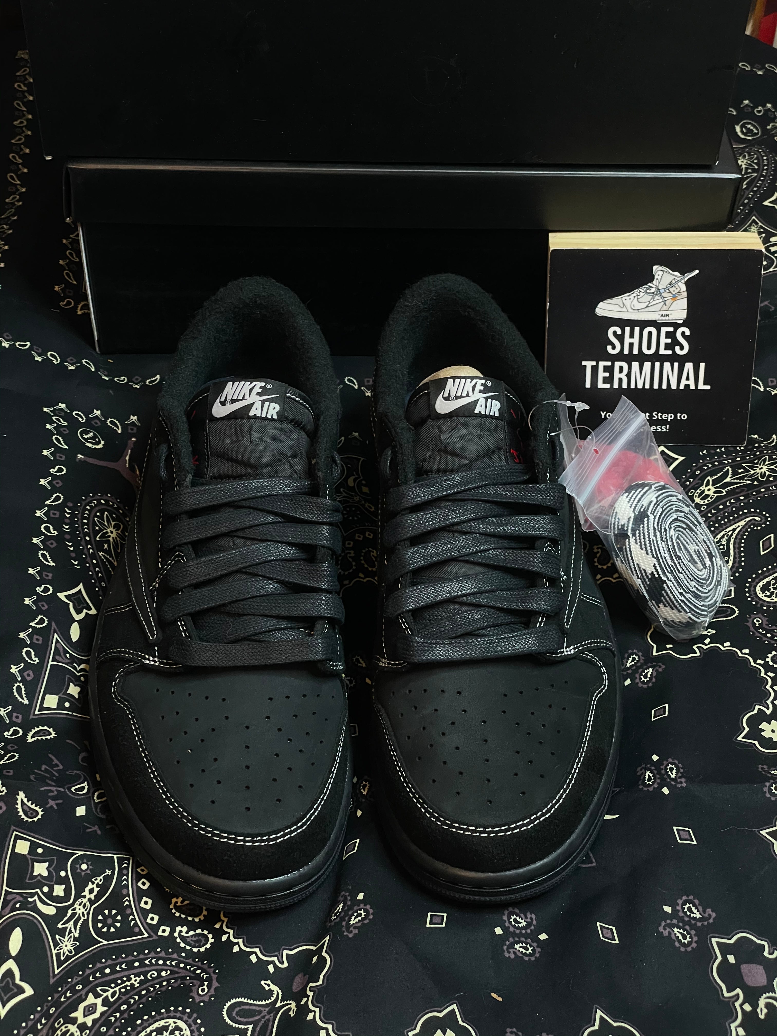 Air Jordan 1 Retro Low OG SP Travis Scott Black Phantom