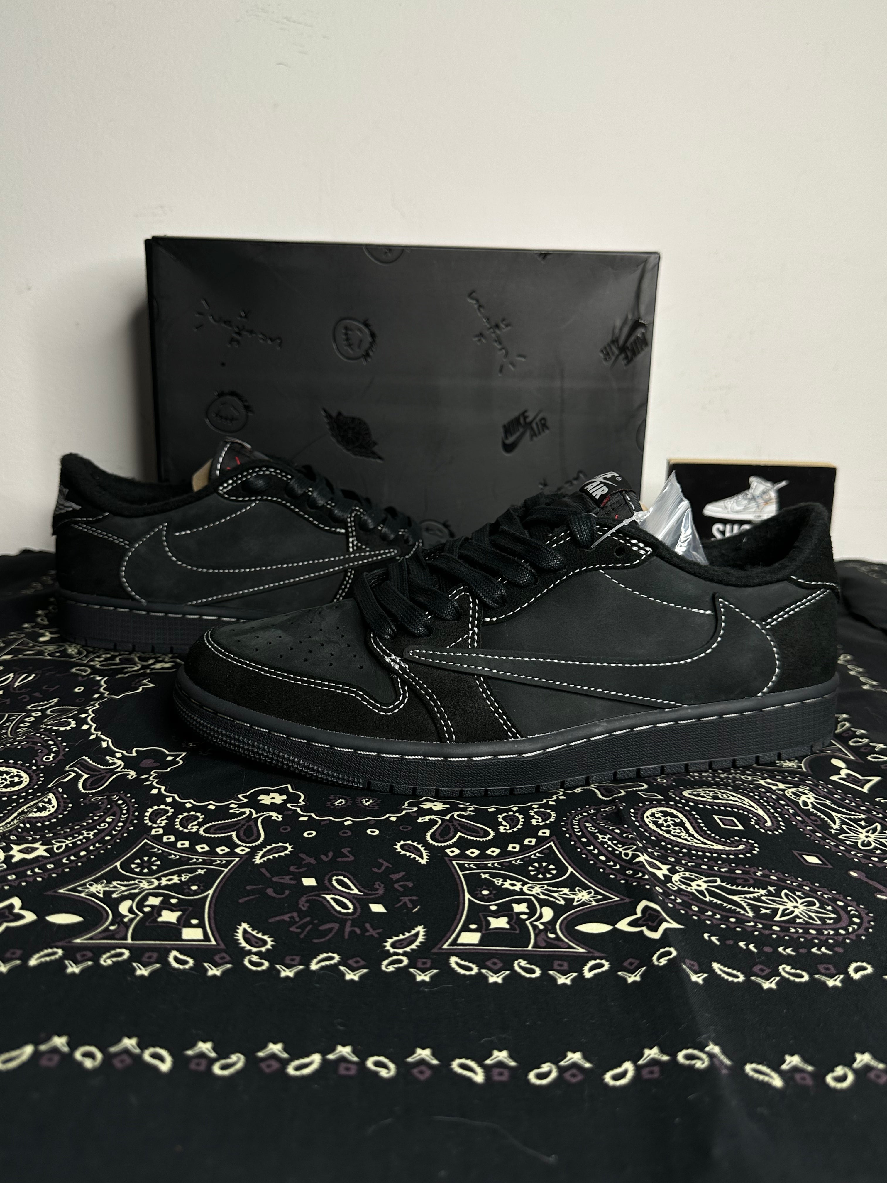 Air Jordan 1 Retro Low OG SP Travis Scott Black Phantom