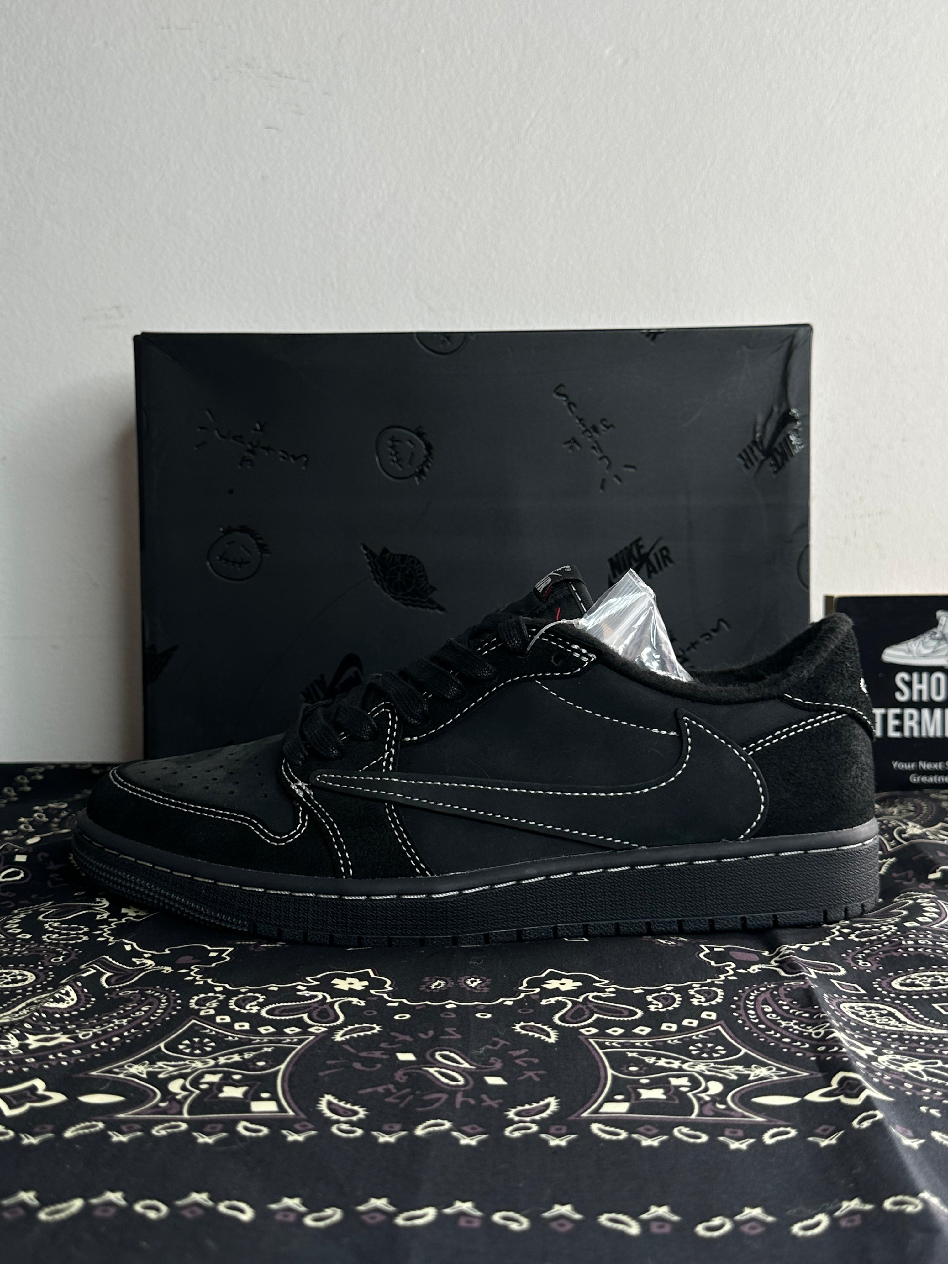 Air Jordan 1 Retro Low OG SP Travis Scott Black Phantom