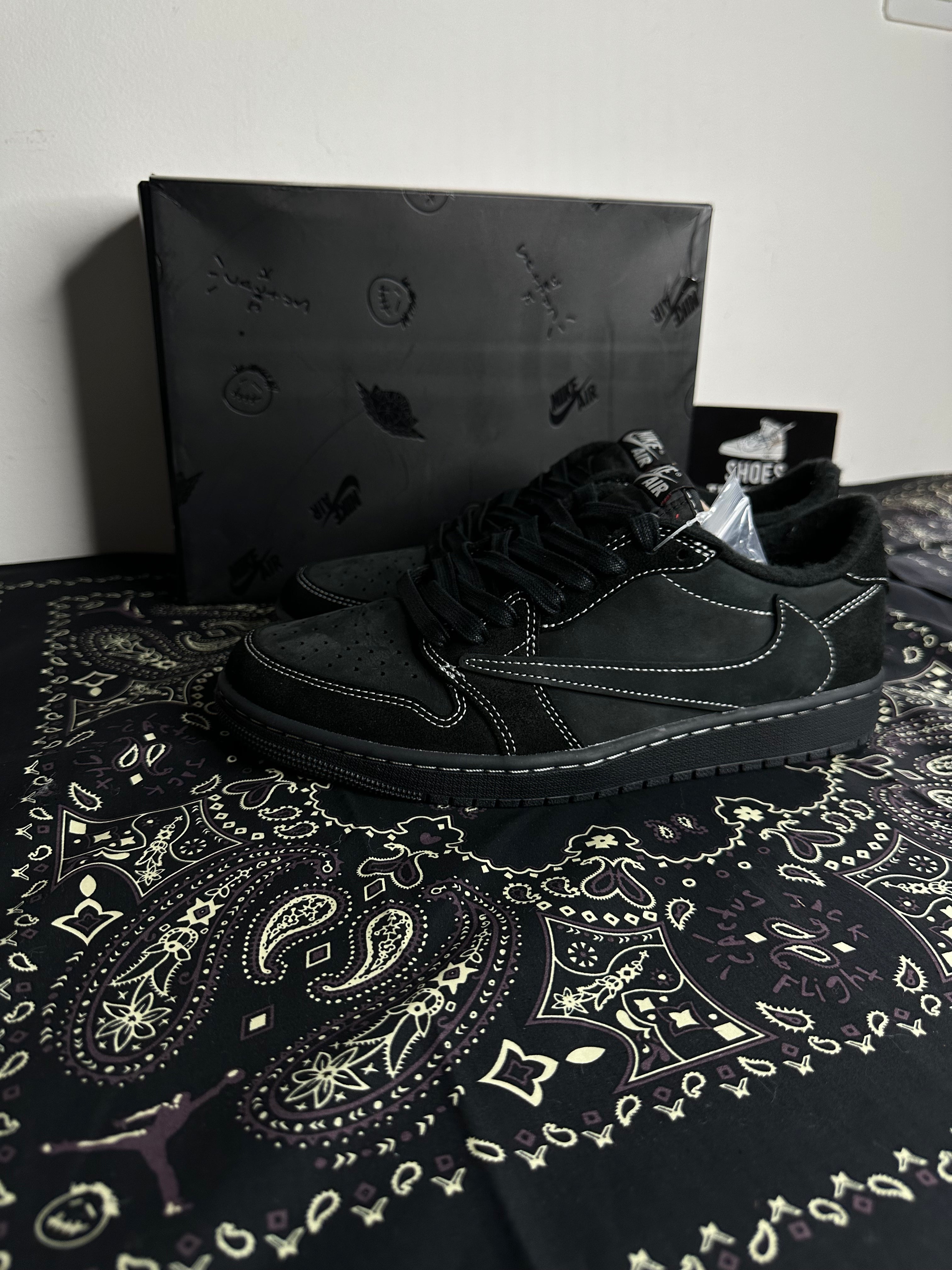 Air Jordan 1 Retro Low OG SP Travis Scott Black Phantom