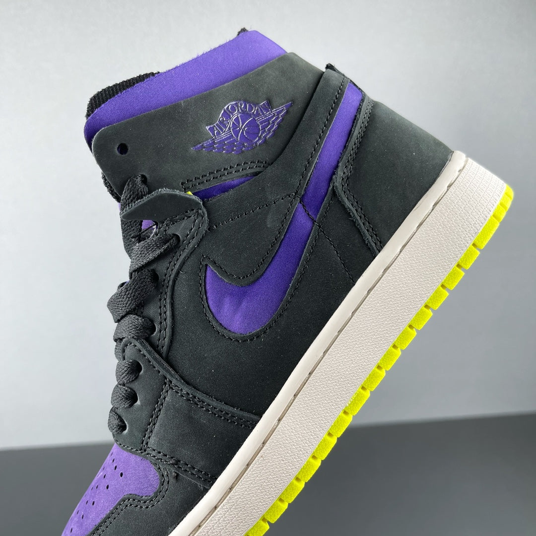 Air Jordan 1 High Zoom Air CMFT Black Court Purple Lemon Venom