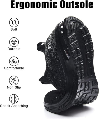 IIV Mens Air Running Shoes Casual Tennis Walking Athletic Gym Fashion Lightweight Slip On Sneakers