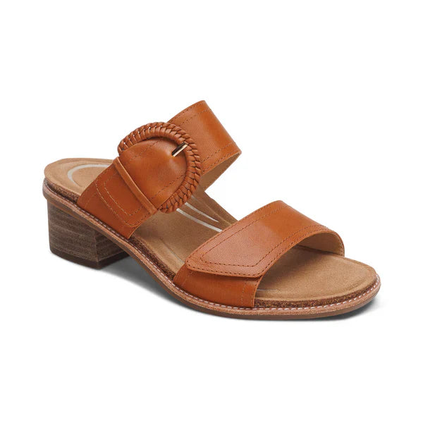 WOMEN'S AETREX TATIANA ARCH SUPPORT HEEL | COGNAC