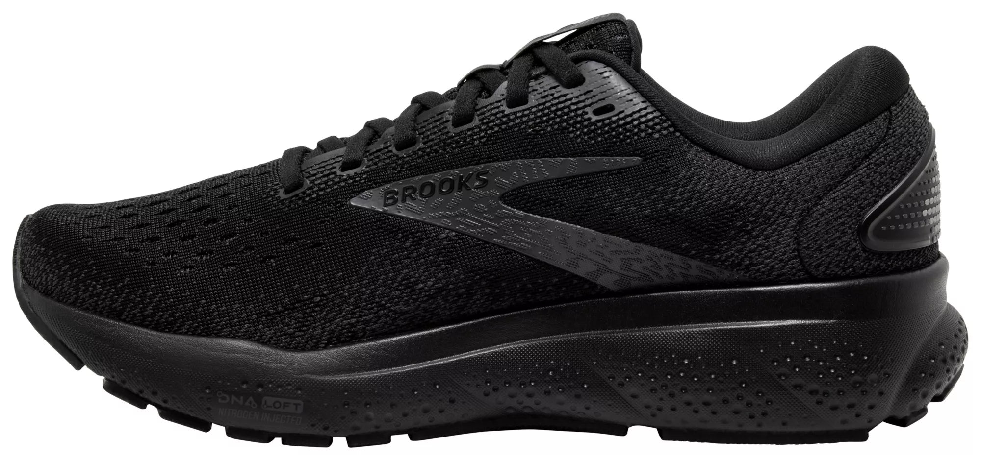 MEN'S BROOKS GHOST 16 | BLACK / BLACK / EBONY