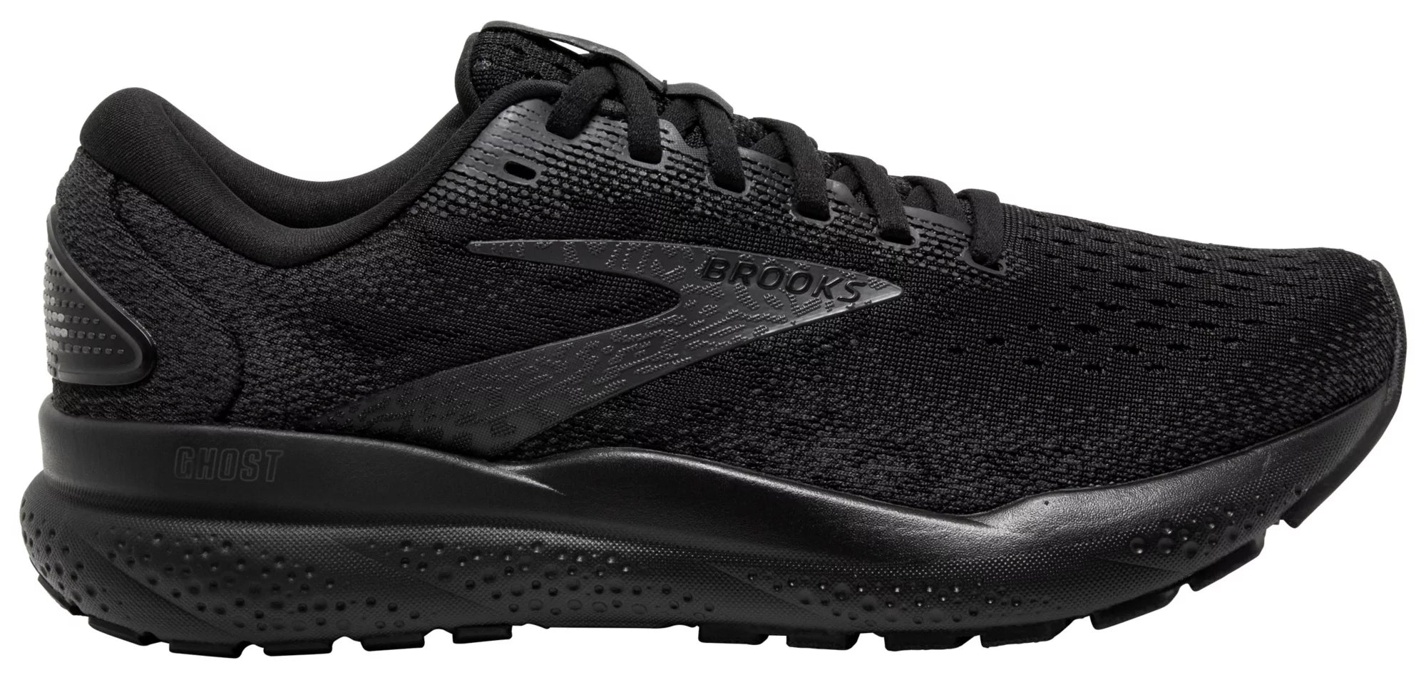 MEN'S BROOKS GHOST 16 | BLACK / BLACK / EBONY