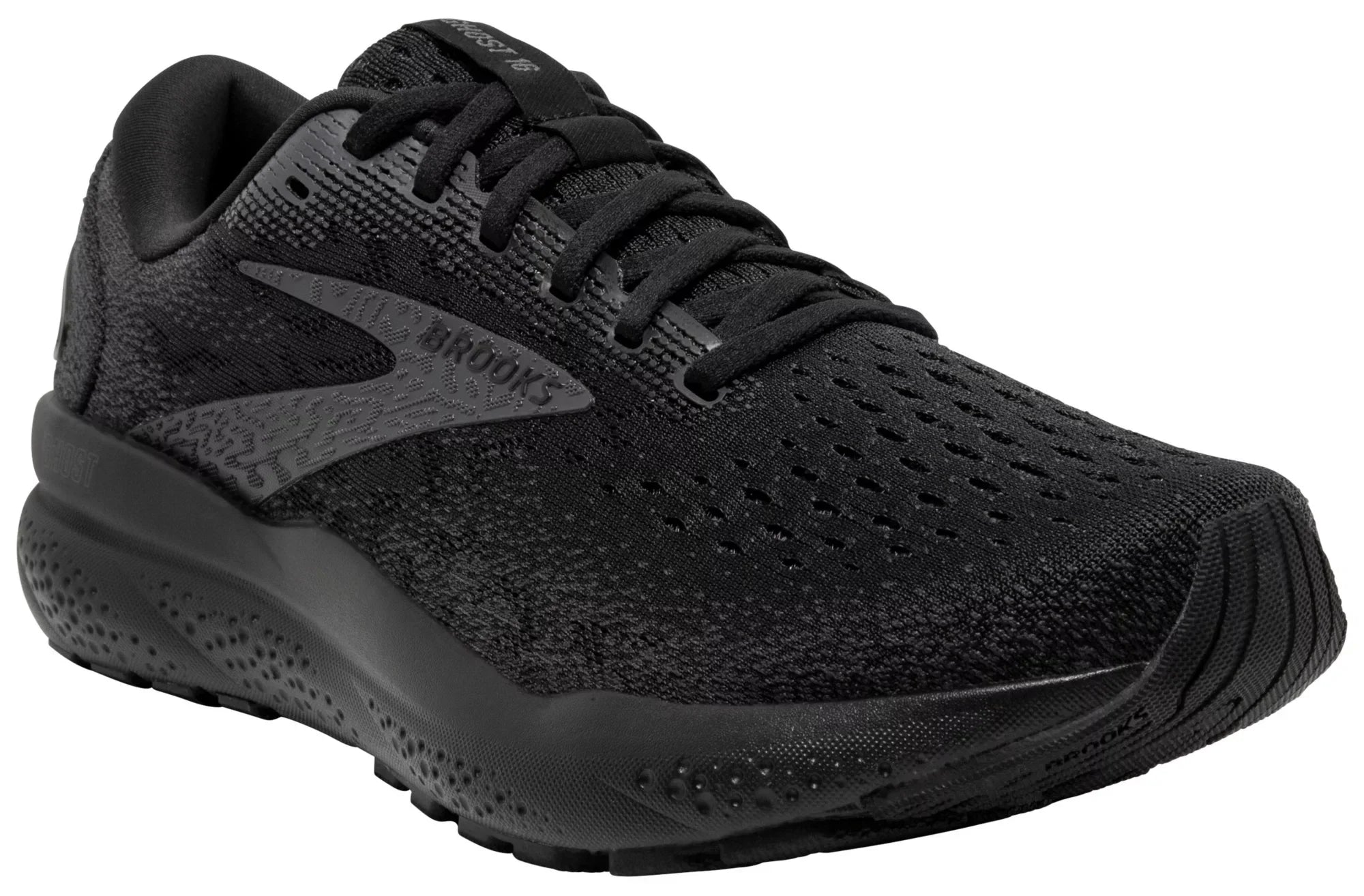 MEN'S BROOKS GHOST 16 | BLACK / BLACK / EBONY
