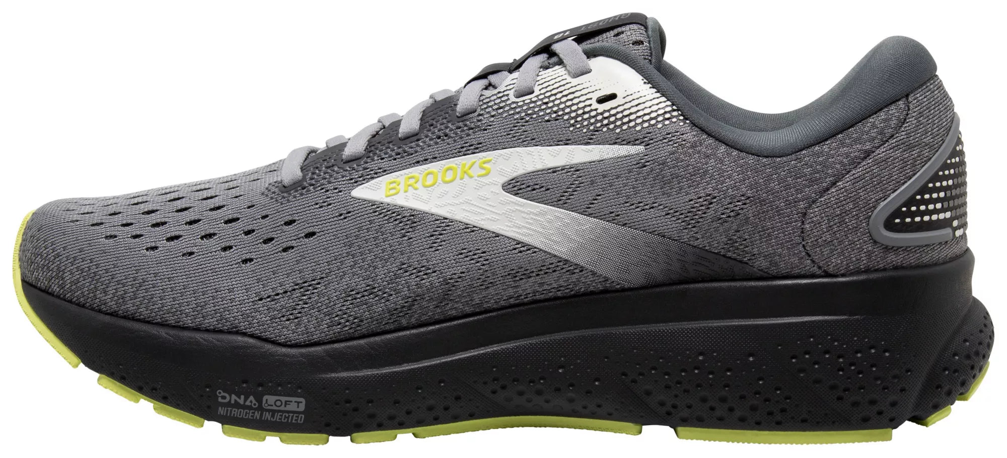 MEN'S BROOKS GHOST 16 | PRIMER / GRAY / LIME