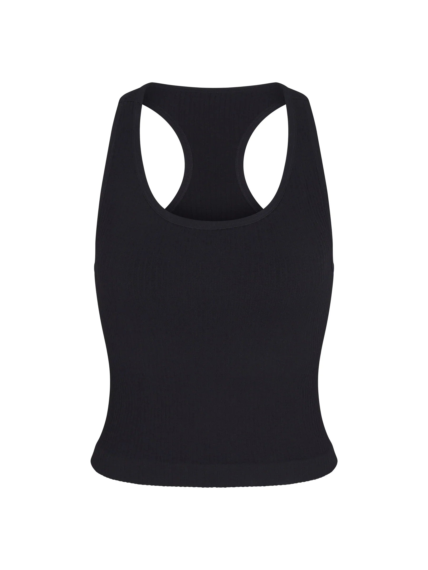 WOMEN'S PB5-STAR RIBBED RACER BACK TANK | BLACK