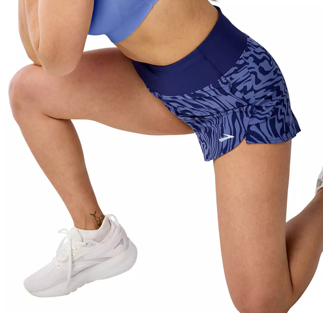 WOMEN'S BROOKS CHASER 3" SHORT 2.0 | MIDNIGHT SPEEDSCAPE