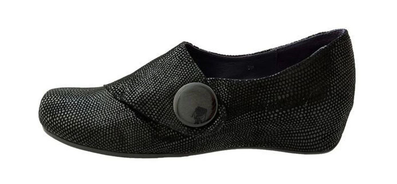 WOMEN'S VANELI MAXY | BLACK E-PRINT BLACK SUEDE