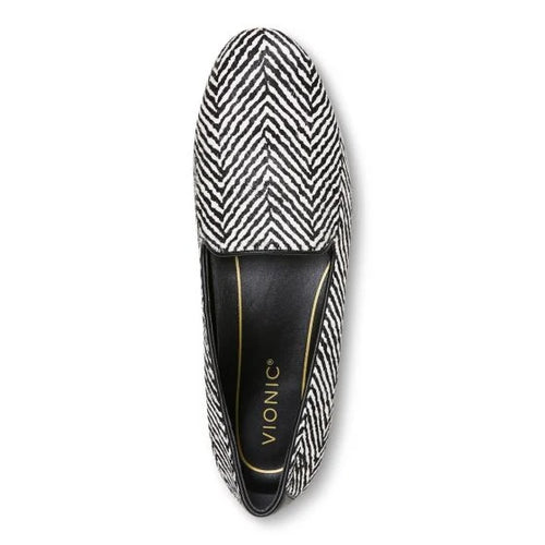 WOMEN'S VIONIC WILLA FLAT | BLACK / WHITE