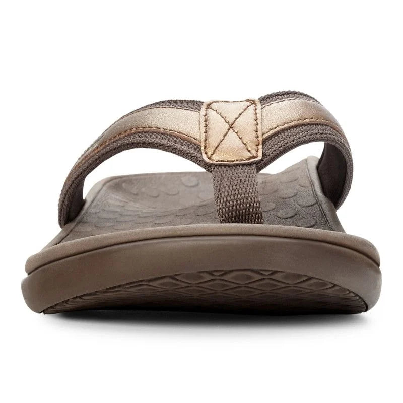 WOMEN'S VIONIC TIDE II TOE POST SANDAL | BRONZE / METALLIC