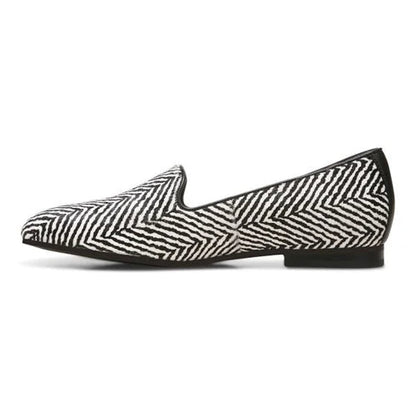 WOMEN'S VIONIC WILLA FLAT | BLACK / WHITE