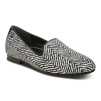 WOMEN'S VIONIC WILLA FLAT | BLACK / WHITE