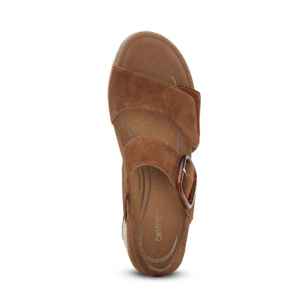 WOMEN'S AETREX ASHLEY ARCH SUPPORT WEDGE SANDAL | SCOTCH