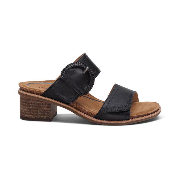 WOMEN'S AETREX TATIANA ARCH SUPPORT HEEL | BLACK