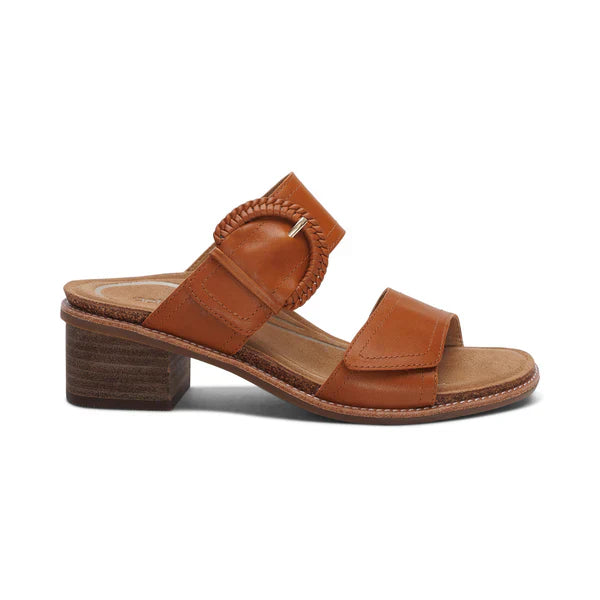 WOMEN'S AETREX TATIANA ARCH SUPPORT HEEL | COGNAC