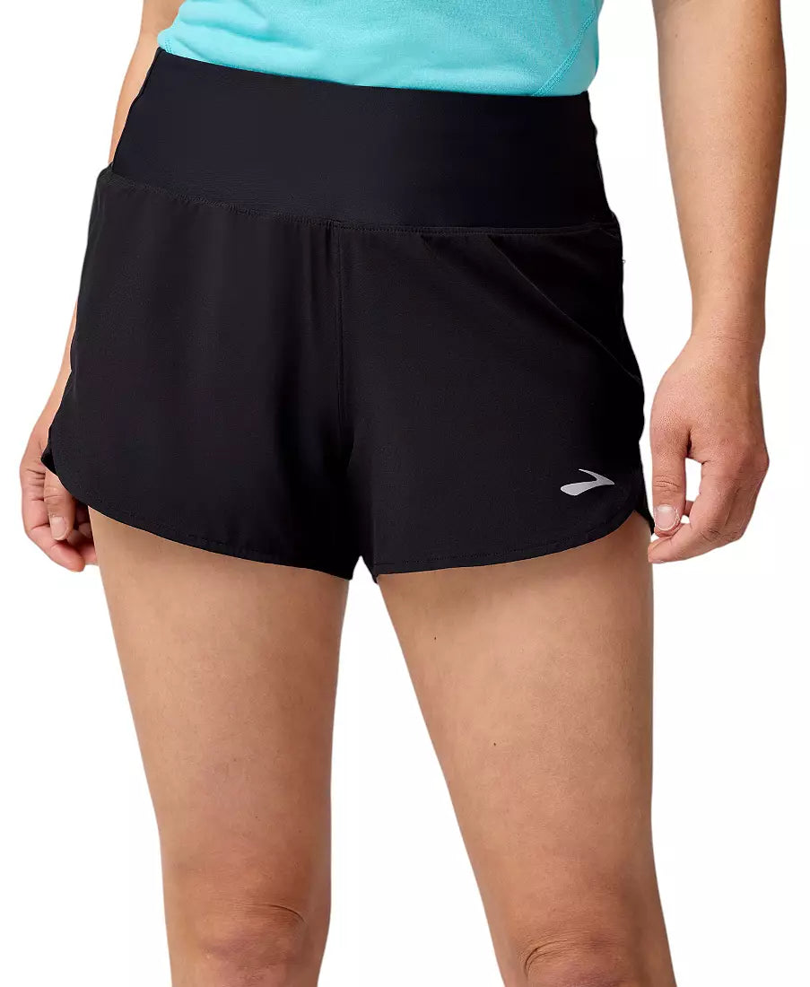 WOMEN'S BROOKS CHASER 3" SHORT 2.0 | BLACK