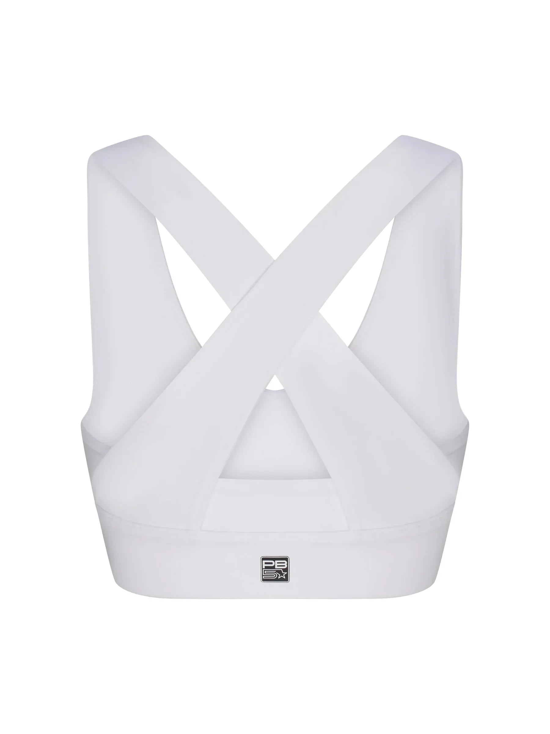 WOMEN'S PB5-STAR X-OVER BACK SPORTS BRA | WHITE