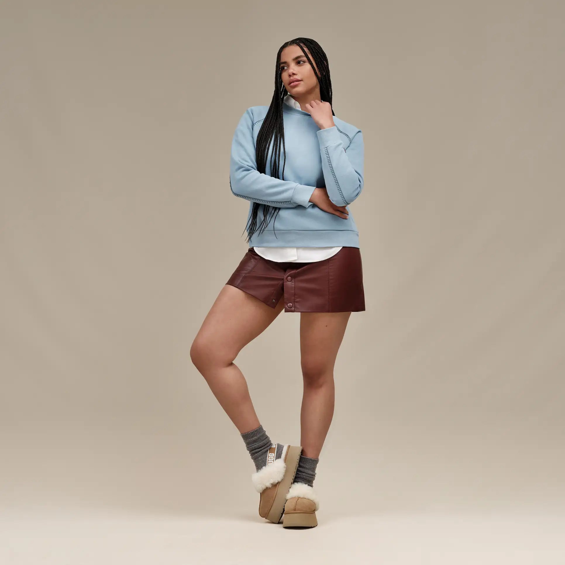 WOMEN'S UGG FUNKETTE | CHESTNUT