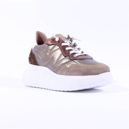WOMEN'S WONDERS ROMA SNEAKER | TREND TAUPE / NYLON CHAMPAGNE