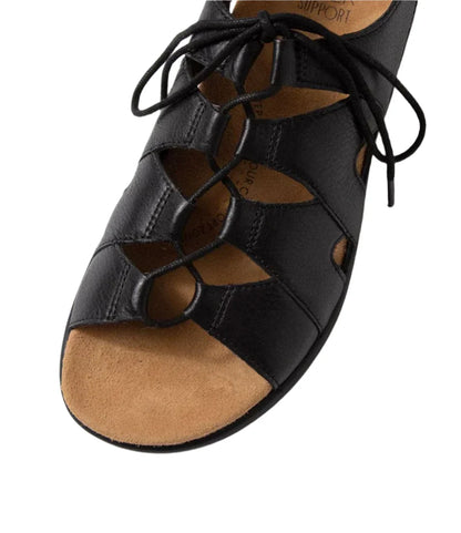 WOMEN'S ZIERA BARNETT | BLACK LEATHER