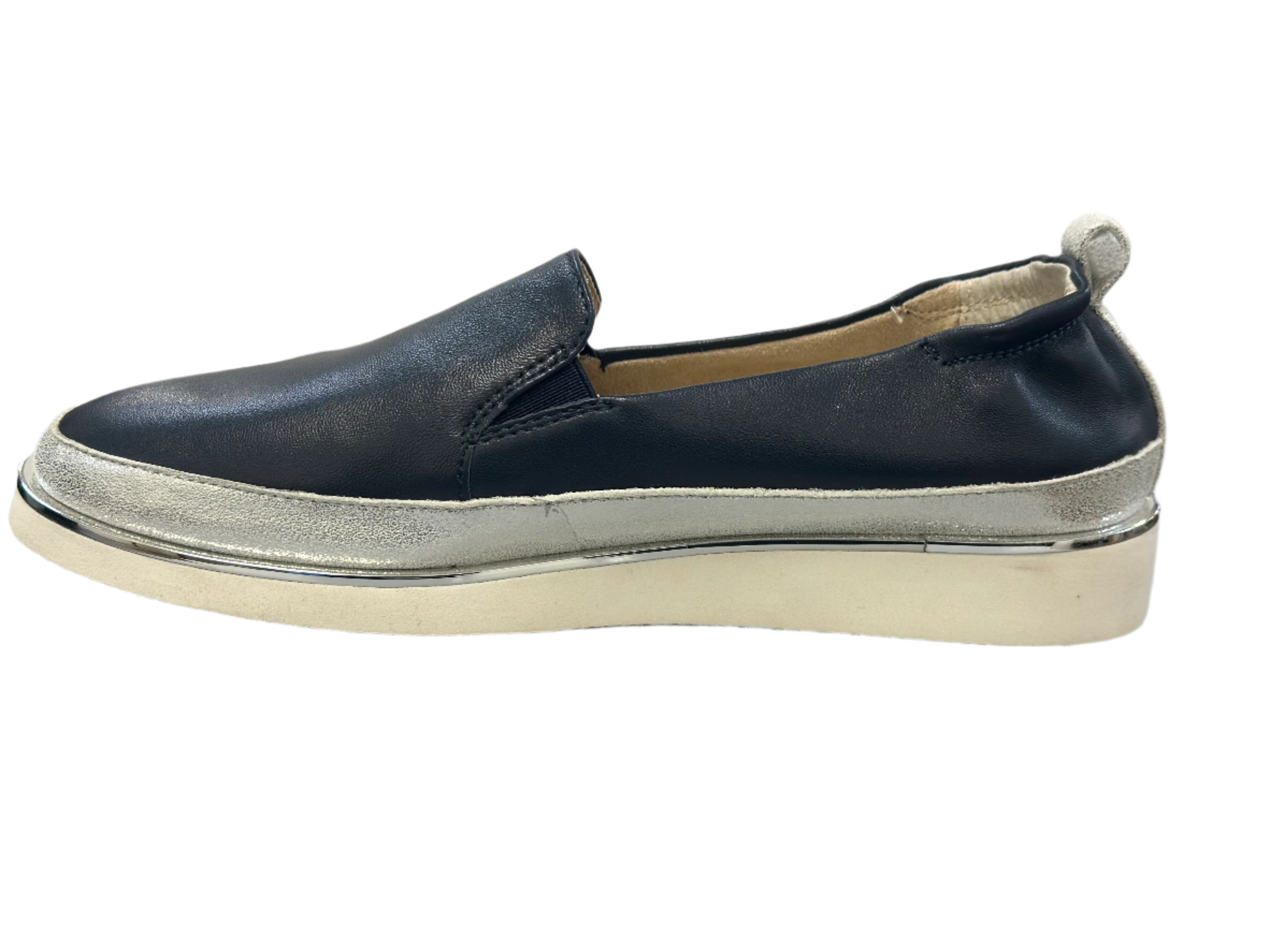WOMEN'S VANELI QUIN | NAVY / SILVER NAPPA