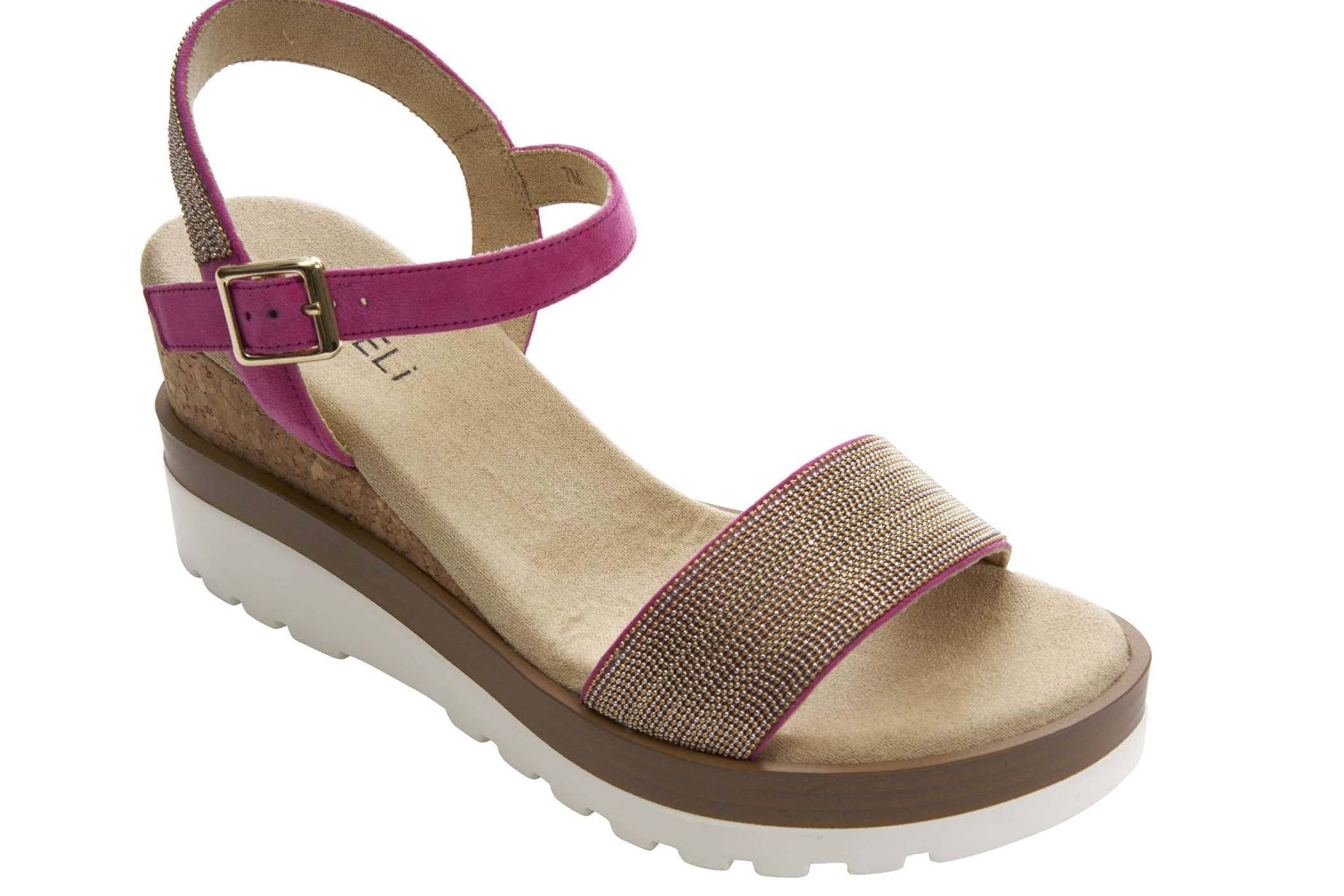 WOMEN'S VANELI CEDRA WEDGE SANDAL | FUSHIA SUEDE