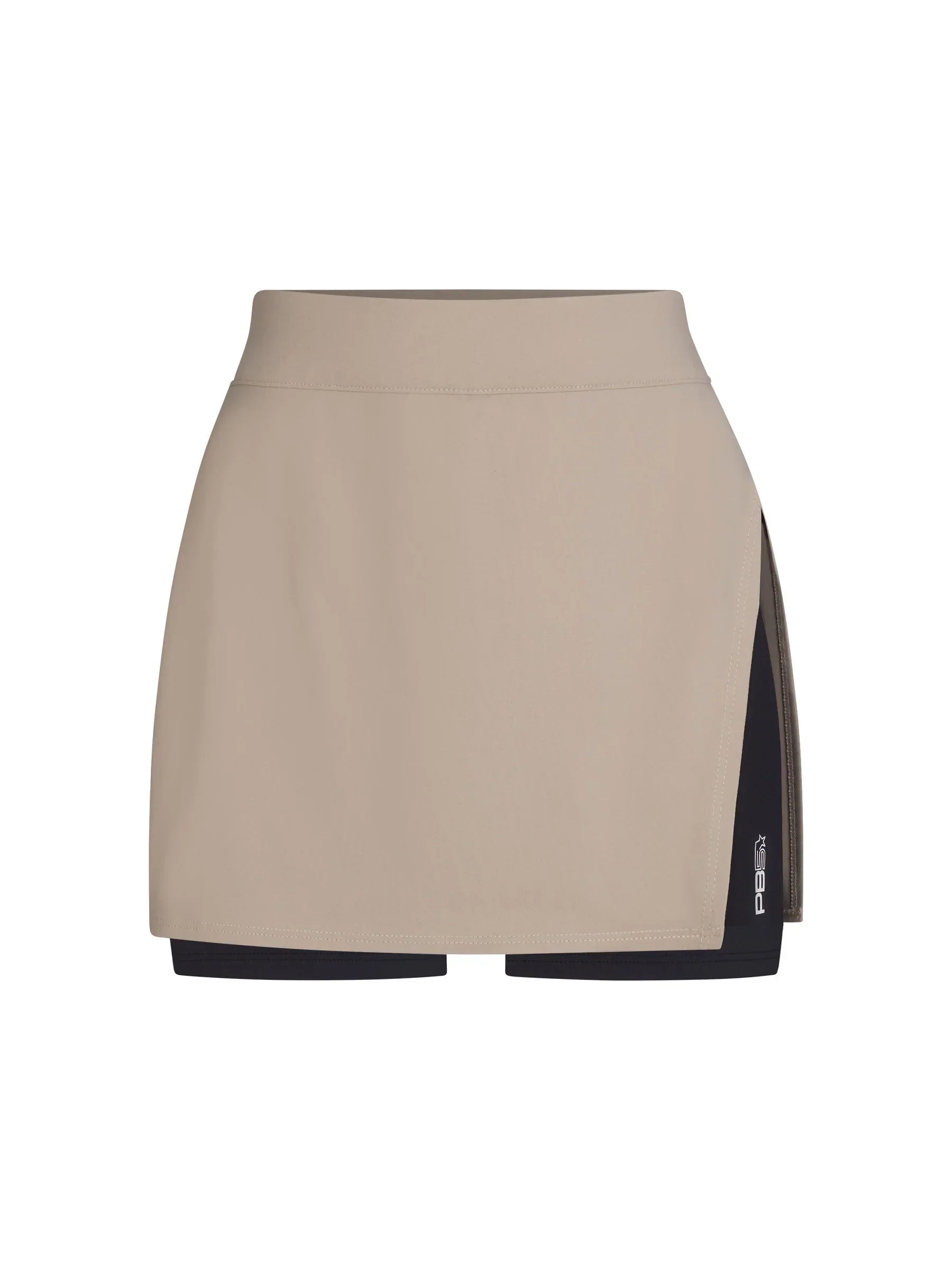 WOMEN'S PB5-STAR SIDE SPLIT SKIRT | SOFT CLAY / BLACK