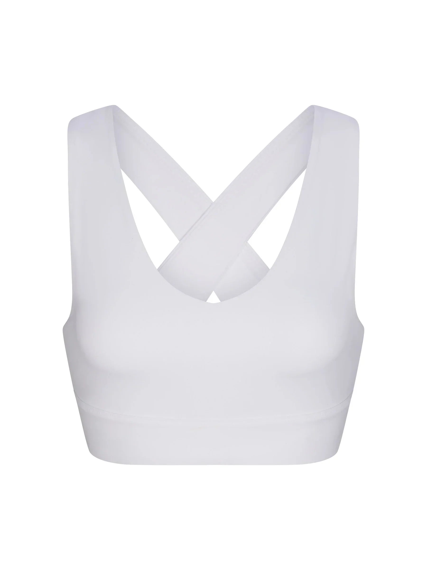 WOMEN'S PB5-STAR X-OVER BACK SPORTS BRA | WHITE